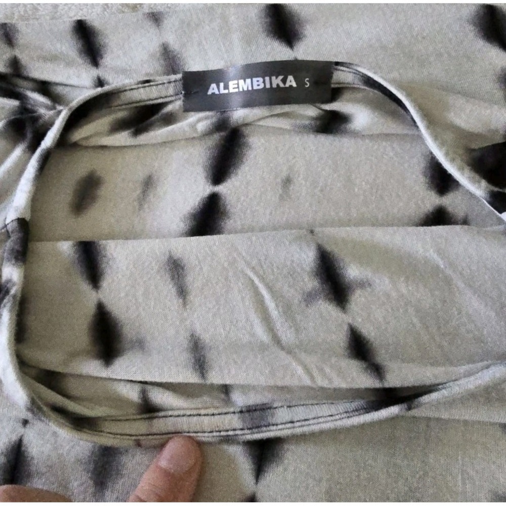 Alembika Womens Flowy Top‎ Size Small T Shirt White Black - Picture 7 of 7